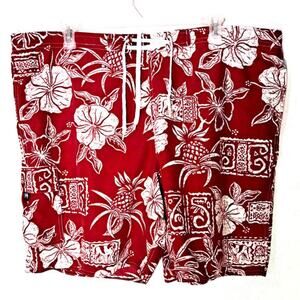 Big dog red follower men's‎ bathing suit size 1X
